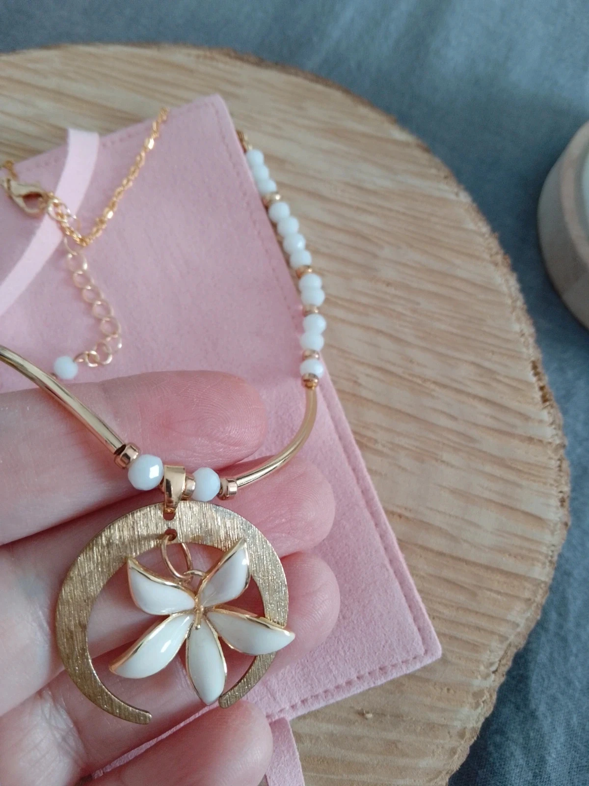 Boheemse bloem- en maanketting – photo 2